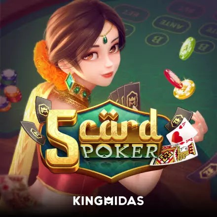 5 Card Poker casino game by King Midas – featured logo at 1Redbet