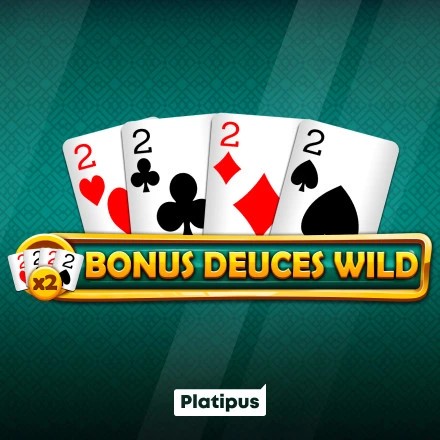 Bonus Deuces Wild slot logo by Platipus at 1Redbet