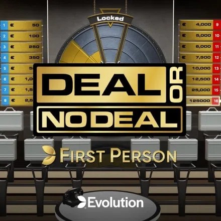 First Person Deal or No Deal logo by Evolution at 1Redbet