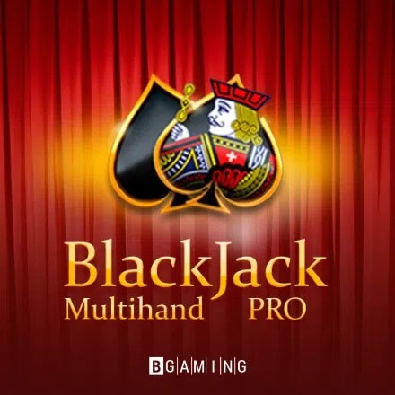 Official Table Games logo: Multihand Blackjack Pro by BGAMING at 1Redbet